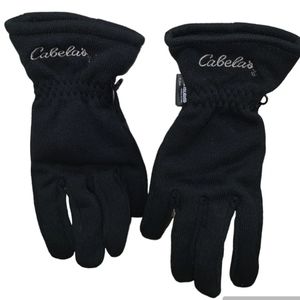 Cabela's Women's Black Knit Polyester Comfort Thinsulate Gloves Size Medium